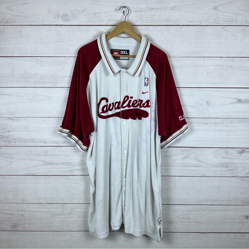 Vintage Y2K Nike NBA Cleveland Cavaliers Shoot Around Warm Up Jersey 3XL
